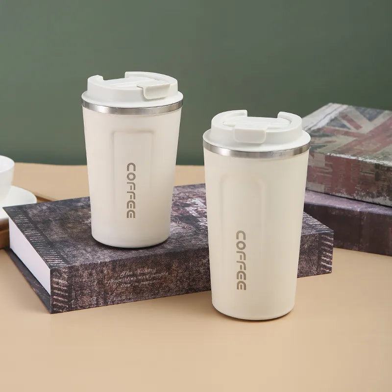 tainless Steel Coffee Cup Travel Thermal Mug Leak-Proof Thermos Bottle Tea Coffee Mug Vacuum Flask Insulated Cups